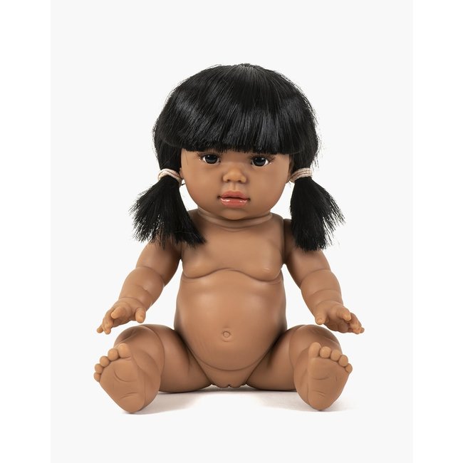 Minikane Doll Latika Gordi Black Hair Girl 34 cm