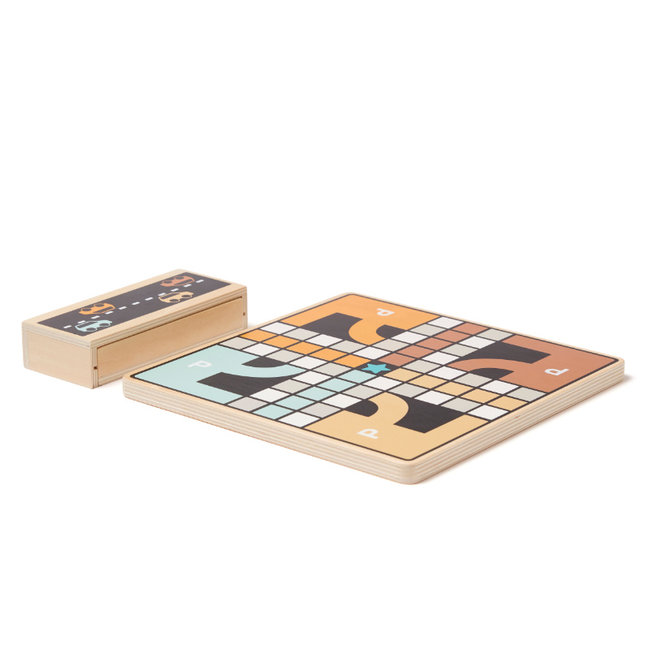 Kids Concept Ludo Spiel Autos Holz 1000602