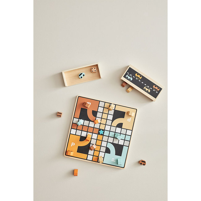 Kids Concept Ludo Game Cars Wood 1000602