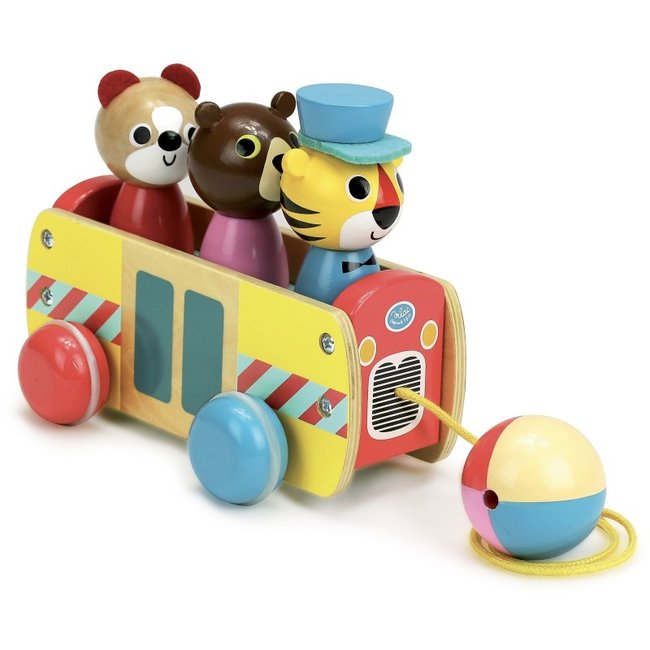 Vilac Pull-allong Toy Bus Ingela P. Arrhensius 7736
