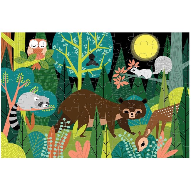 Mudpuppy Glow in the dark puzzel In The Forest 100 st.
