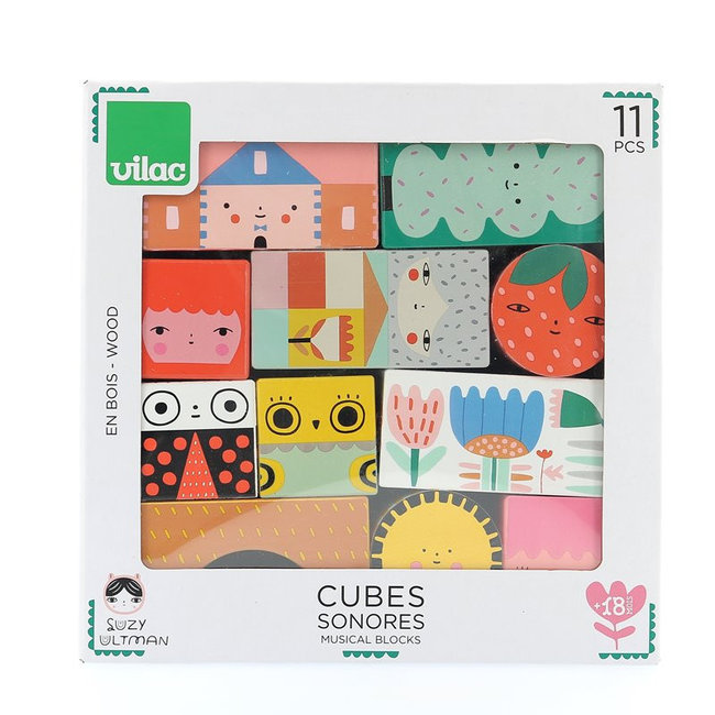 Vilac Musical Blocks Wood Suzy Ultman 8910