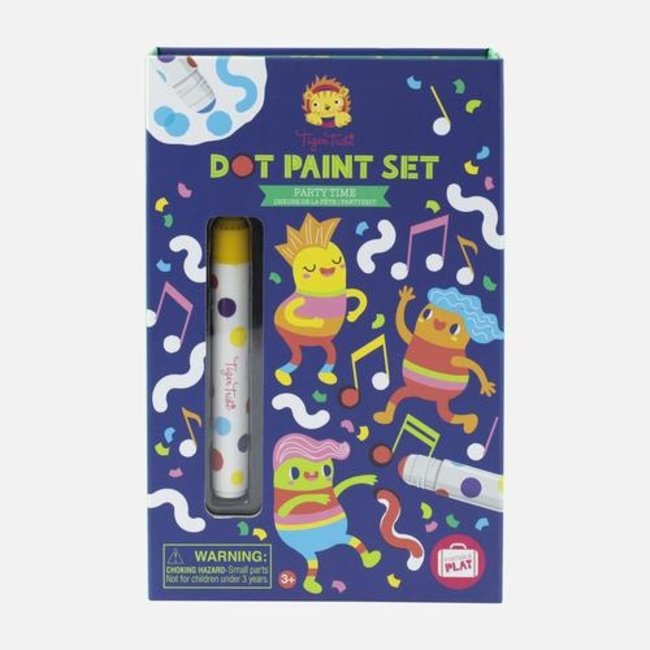 Tiger Tribe Colouring Set Dot Paint Party Time