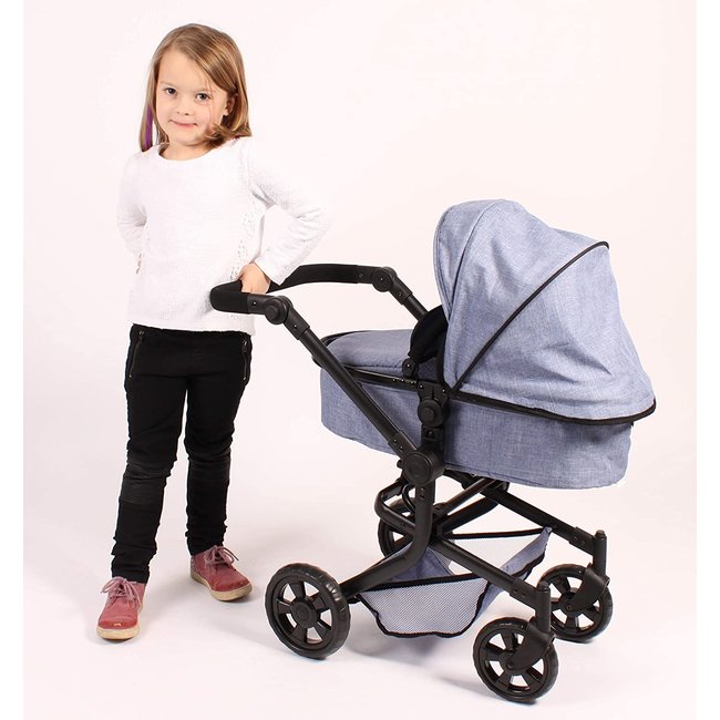 Bayer Chic 2000 Poppenwagen 2-in-1 Mika Blauw