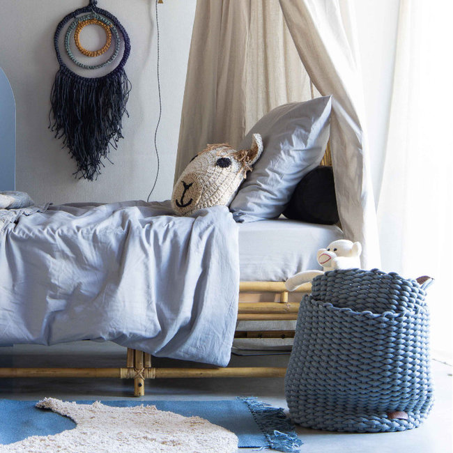 KidsDepot Aufbewahrungskorb-Set Korbo Mist Grau Large