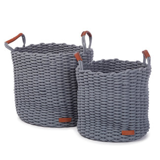 KidsDepot Baskets Korbo Mist Grey L