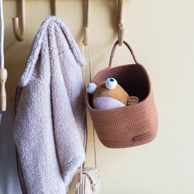 KidsDepot Storage Basket Ewa Copper Brown