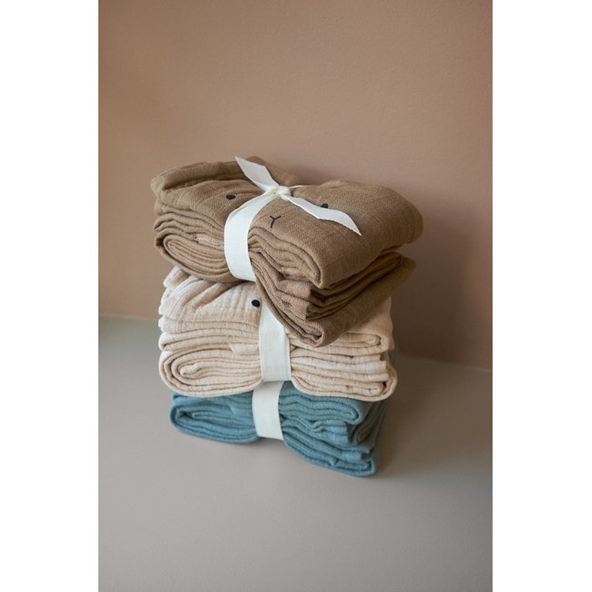 Liewood Mulltuch-Set Hannah Oat Beige 2er Pack