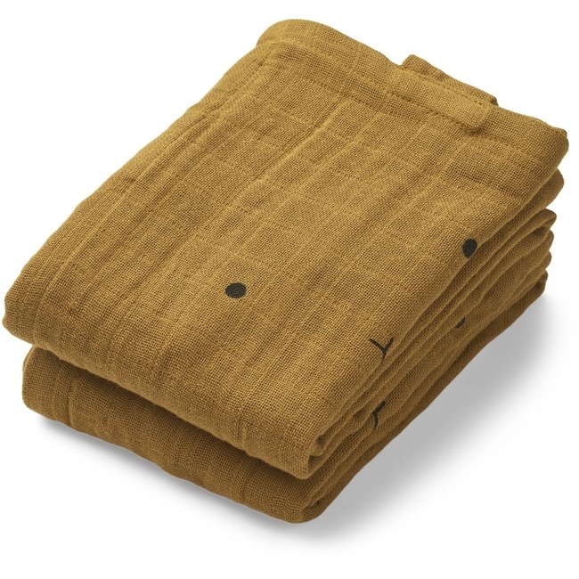 Liewood Mulltuch-Set Hannah Caramel Braun