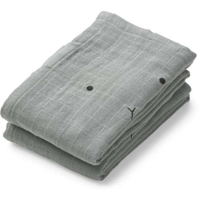 Liewood Muslin Cloths Hannah Blue