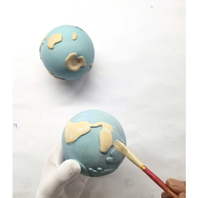 Oli & Carol World Ball Earthy teething and bath toy