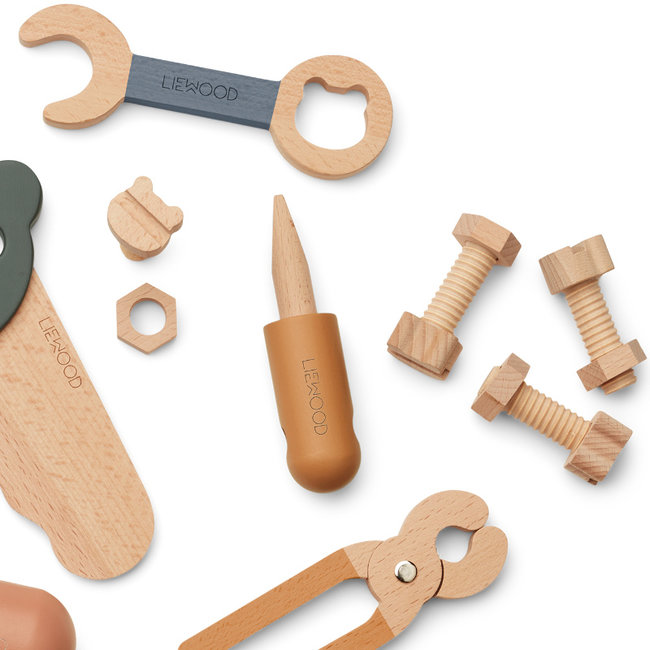 Liewood Tool Set Luigi Wood
