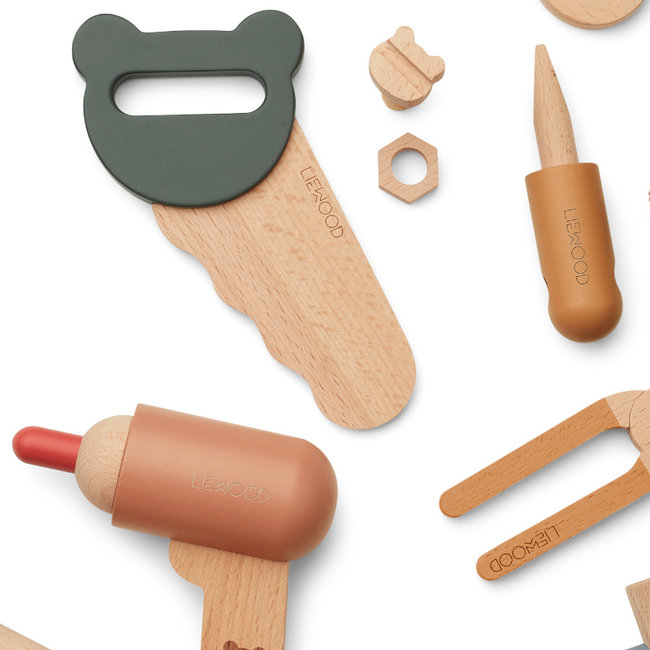 Liewood Tool Set Luigi Wood