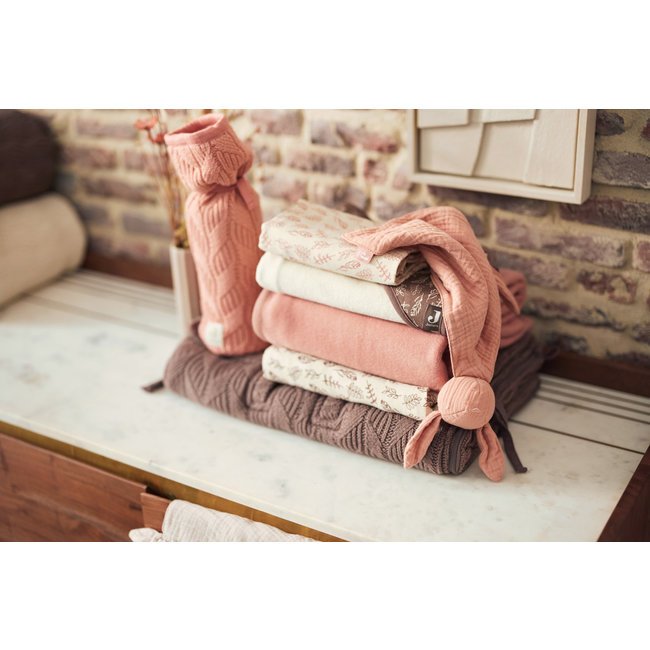 Jollein Hot Water Bottle Cover Spring Knit Rosewood