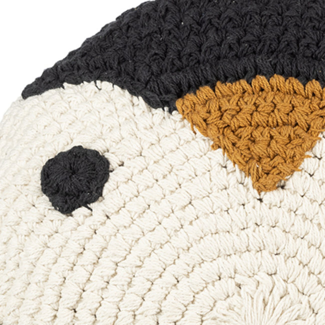 KidsDepot Zierkissen Pinguin Pim Beige