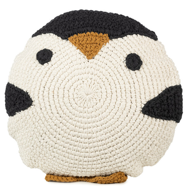 KidsDepot Cushion Penguin Pim Beige