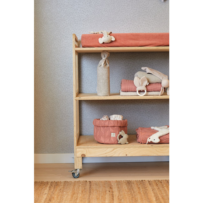 Jollein Storage Basket Spring Knit Rosewood