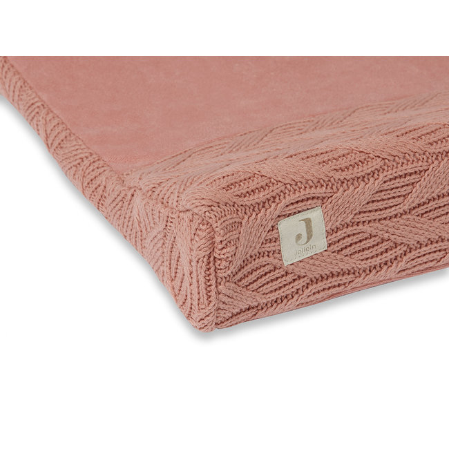 Jollein Changing Mat Cover Spring Knit Rosewood