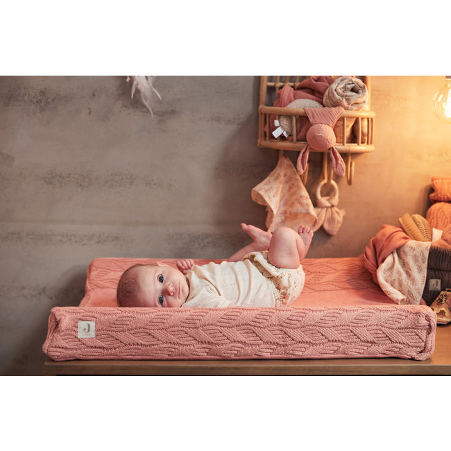 Jollein Changing Mat Cover Spring Knit Rosewood