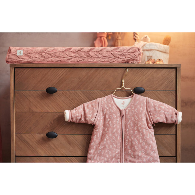 Jollein Wickelauflagenbezug Spring Knit Rosewood