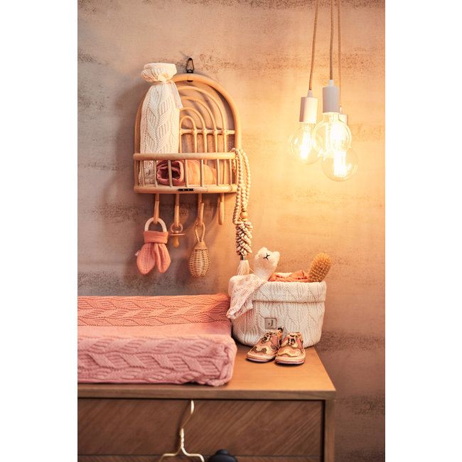 Jollein Changing Mat Cover Spring Knit Rosewood