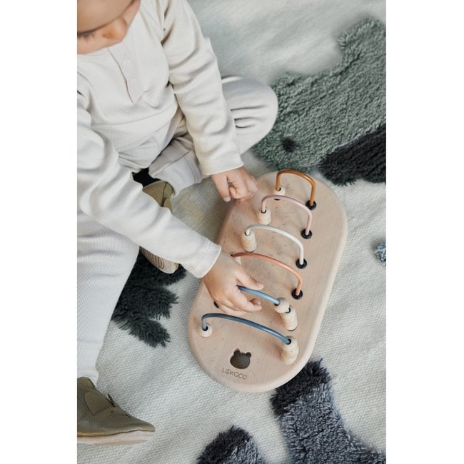 Liewood Motorikschleife Holz Reagan Blue Mix
