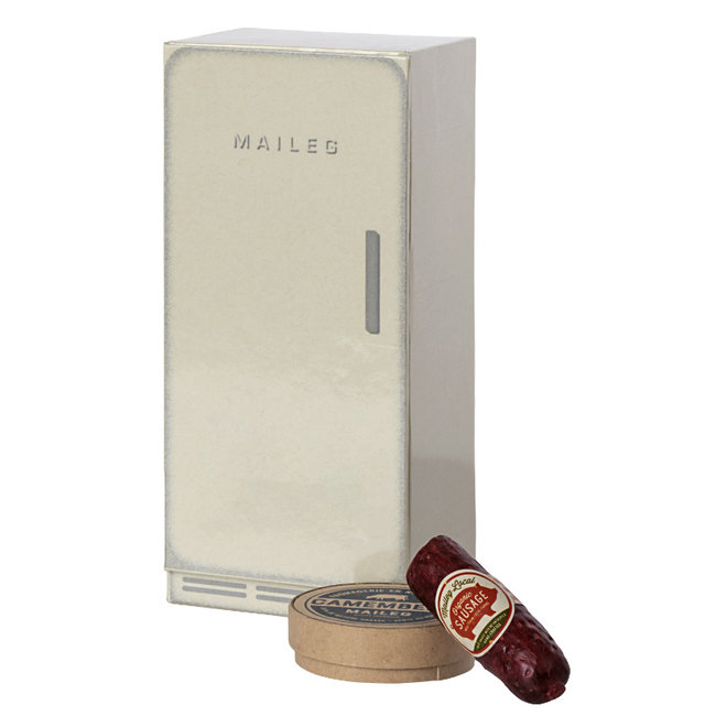 Maileg Miniatur-Kühlschrank & Wurst/Käse