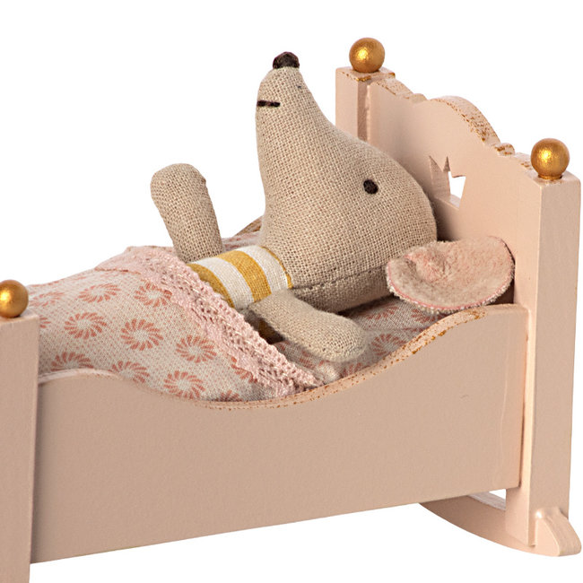 Maileg Wiege mit Schlafsack Rosa