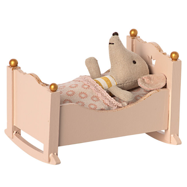 Maileg Wiege mit Schlafsack Rosa