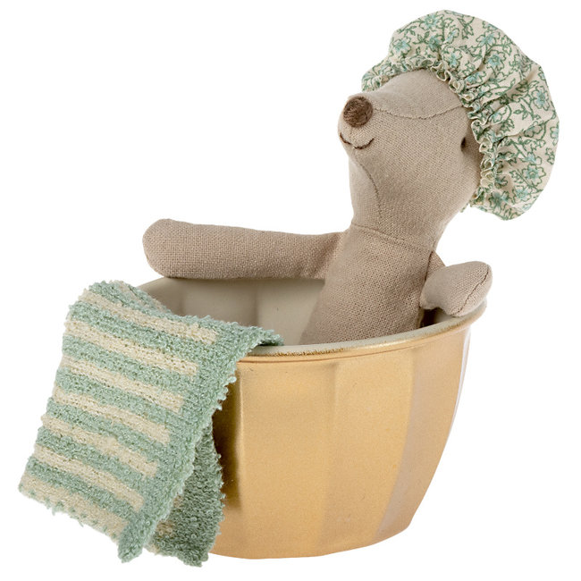 Maileg Wellness Mouse In Bath 13 cm