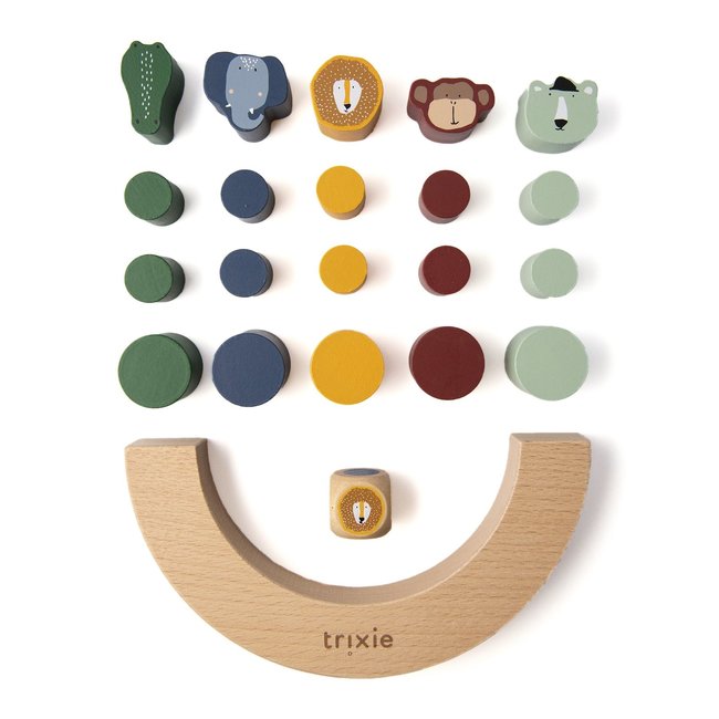 Trixie Baby & Kids Balance Spiel Wildtiere Holz