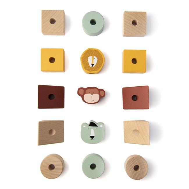 Trixie Baby & Kids Stapelturm Tiere Blöcke Holz