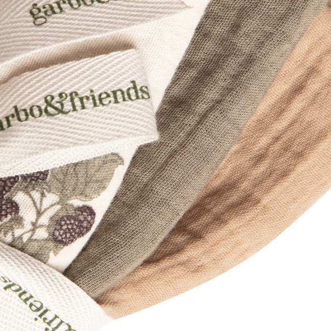 Garbo & Friends Baby Burp Cloths Blackberry 3 Pack