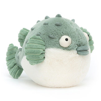 Jellycat Kugelfisch Pacey Kuscheltier Grün 23 cm