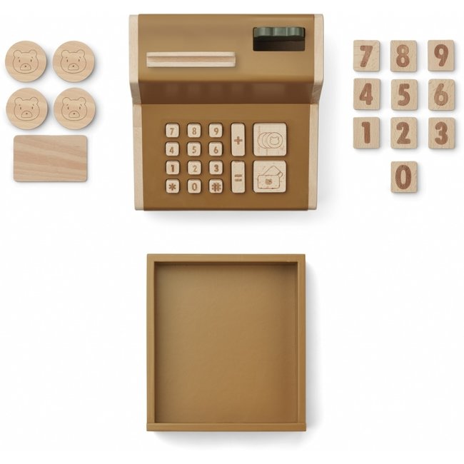 Liewood Kasse Buck Holz Golden Caramel