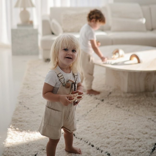 Mushie Flower Press Toy Lilac