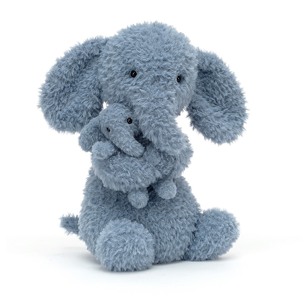 Jellycat Huddles Olifant Knuffels Blauw