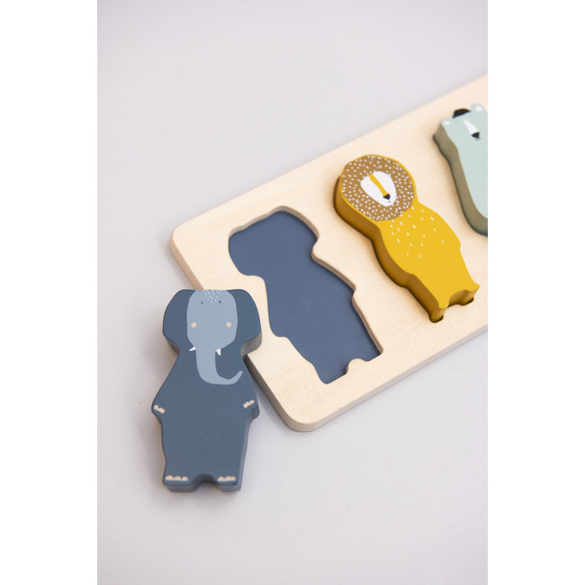 Trixie Baby & Kids Wooden Shape Puzzle Animals