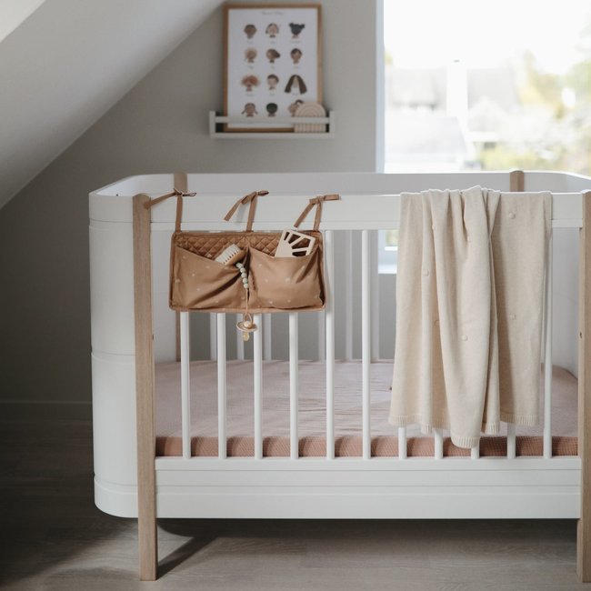 Mushie Knitted Baby Blanket Dots Off White 80 x 100 cm