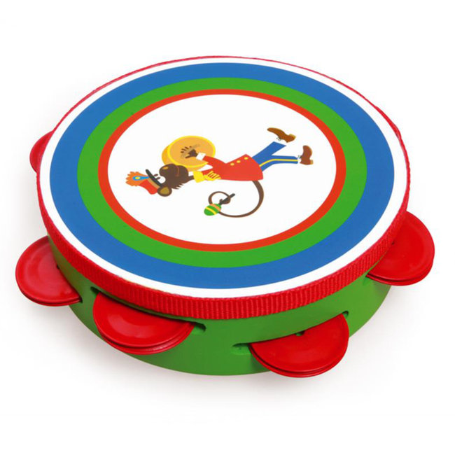 Scratch Creatief Speelgoed Tambourine Fanfare Retro