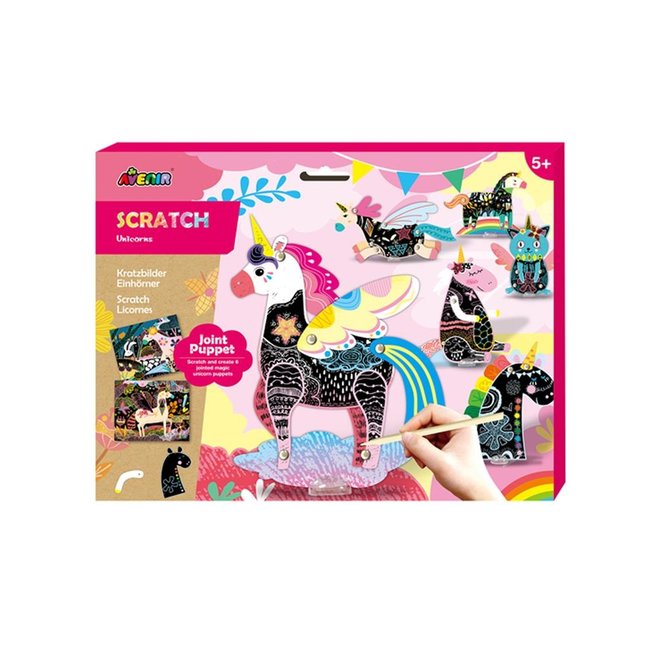 Kraskaarten Unicorns Knutselset