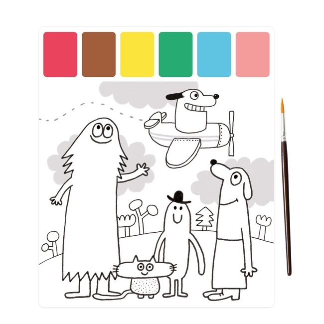 Moulin Roty Speelgoed Malbuch Les Schmouks