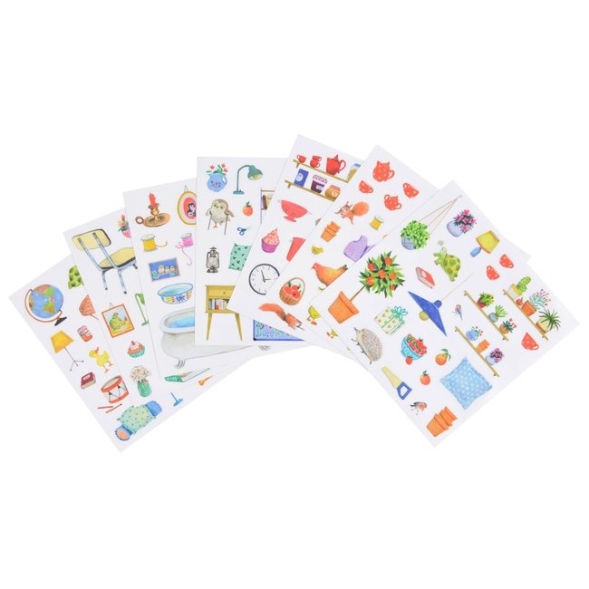 Moulin Roty Speelgoed Sticker Book La Grande Famille