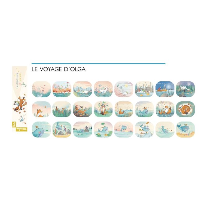 Moulin Roty Speelgoed Projektionsleuchte Le Voyage d'Olga Blau