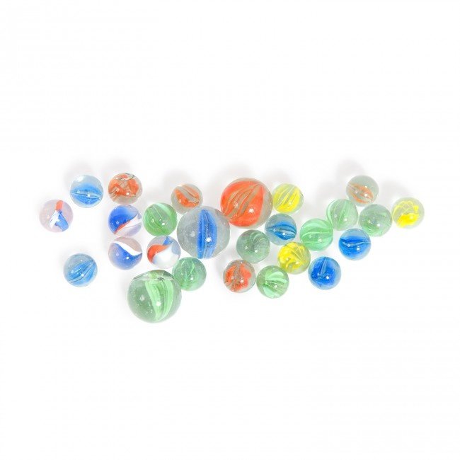 Moulin Roty Speelgoed Bag of Marbles 50 Pieces Blue