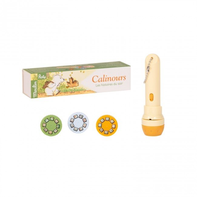 Moulin Roty Speelgoed Storybook Torch Bear Calinours Yellow