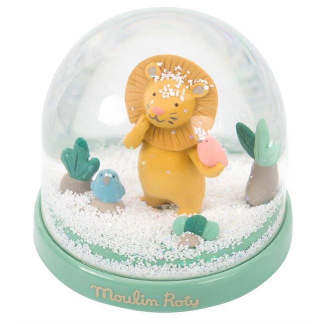 Moulin Roty Snow Globe Lion Green Sous Mon Baobab