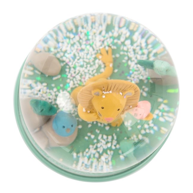 Moulin Roty Snow Globe Lion Green Sous Mon Baobab