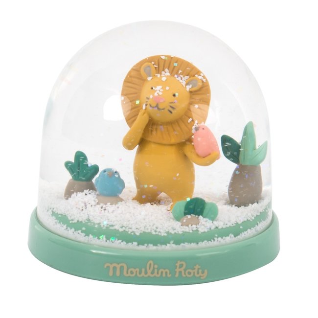 Moulin Roty Snow Globe Lion Green Sous Mon Baobab