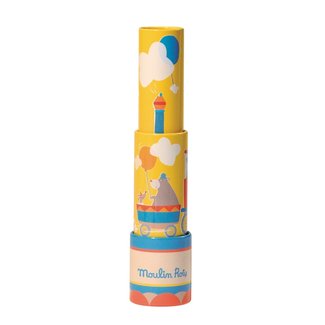 Moulin Roty Speelgoed Kaleidoscope Circus Yellow Metal